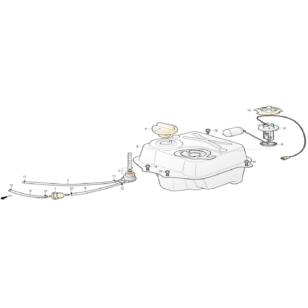 DAELIM NC125 (DL125DRT) YAKIT DEPOSU #DL125-DRT F1503